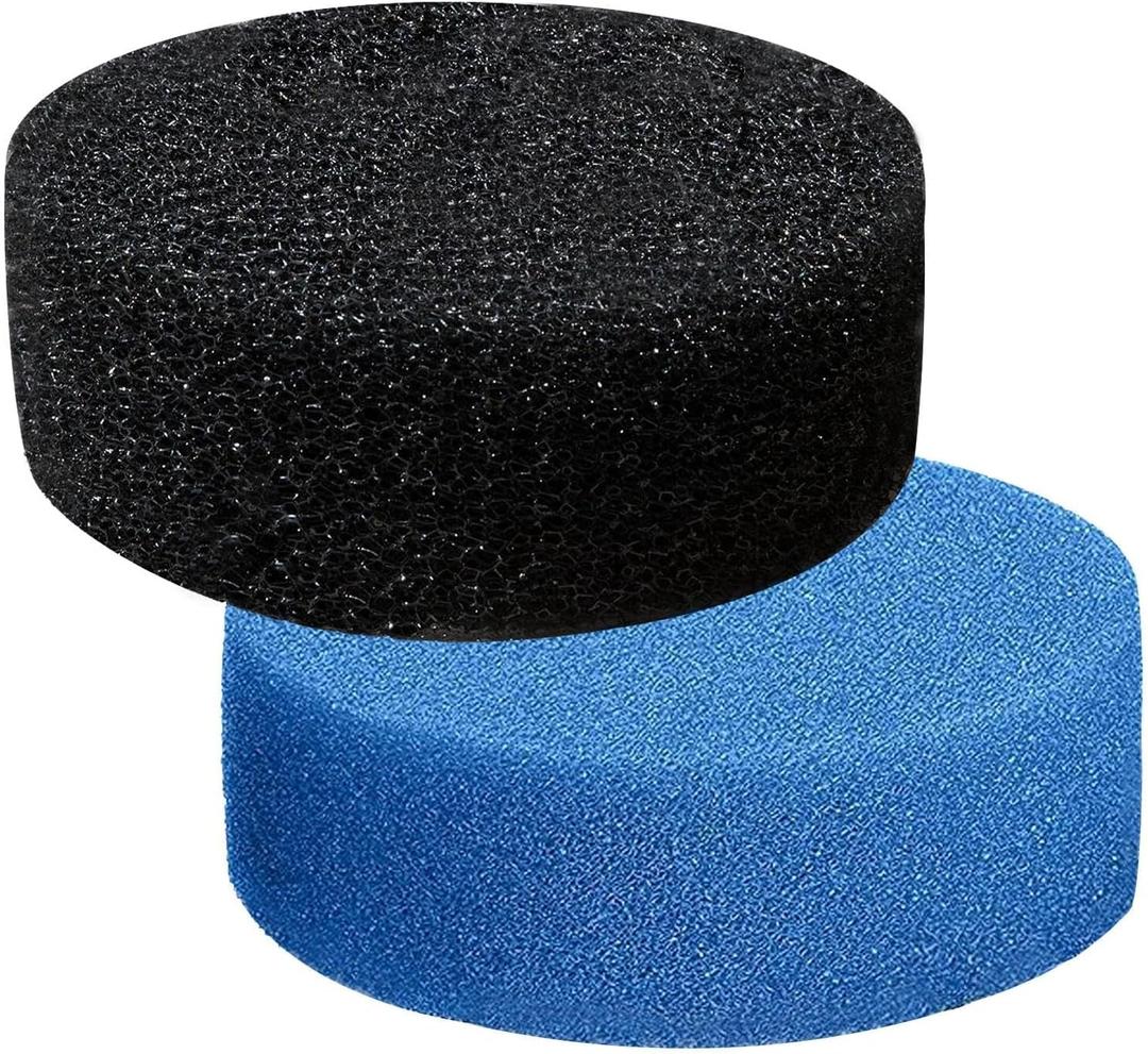 2 Pack Coarse and Fine Filter Pond Replacement Filter Pads for Outdoor Ponds - 871980012549 032264 Aquanique Replacement Filter Pads for Qfp900 and Qfp1250Uv