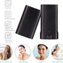 20 Pack 15ml Empty Deodorant Containers Oval Lip Balm Tubes 0.5 oz Plastic Deodorant Tubes Refillable Oval Twist-Up Tubes BPA-Free for DIY Homemade Crayon Chapstick Lotion Sticks Vials(Black)