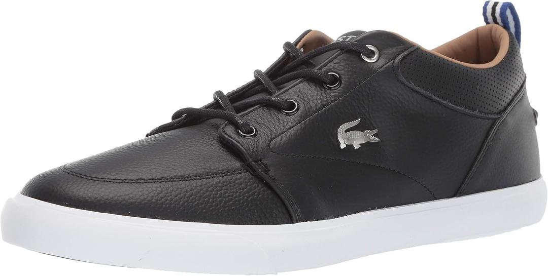 Lacoste Men's Bayliss Sneaker, Black/White, 9.5