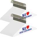 Yuntau 120 Pcs Wire Hangers Bulk 16" Dry Cleaner Hangers for Clothes Caped Clothing Pants(Heart,Red,Blue)