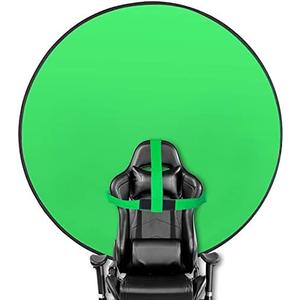 Portable Green Screen Chair, 57 in Greenscreen Backdrop with Stand Double Sided Foldable Green Background, Chroma Key, for Photography Streaming Gaming Photo Zoom Video Chats and Meeting