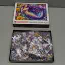 1000 Piece Jigsaw Puzzles for Adults,Beautiful Purple Mermaid Jigsaw PuzzlesDreamlike Female Mermaid Scenery PuzzleChallenging Family Activity for Game NightsWoman Puzzle Decor