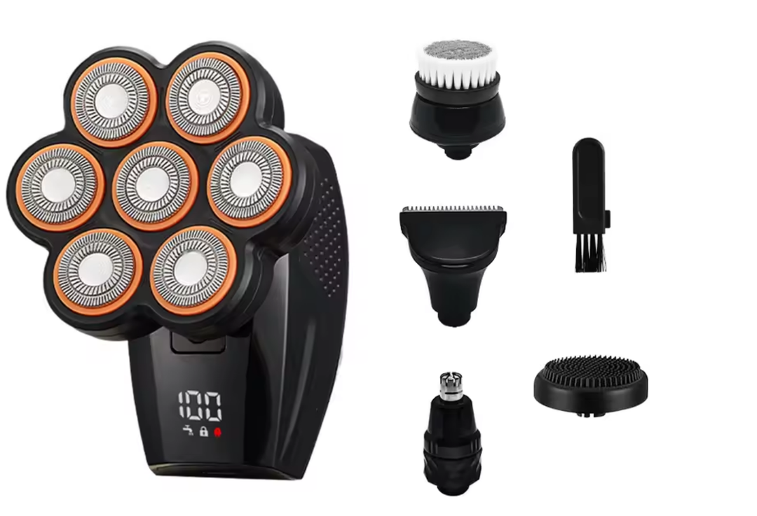  Electric Head Shaver for Men Bald Head Shaving Machine Electric Razor Man Hair Beard Trimmer Rechargeable Men's Hair Clipper