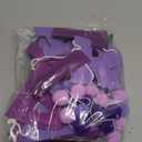 Pre-Strung Happy Birthday Banner Felt Ball Happy Birthday Garland Purple Birthdays Decorations Bunting String Triangle Flags Purple Pennant Banners Photo Booth Party Supplies for Women