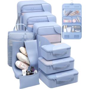 10 Set Packing Cubes for Travel, Gifts for Women Mom,Anti-Tearing Suitcase Organizer,OlarHike Vacation Essentials & Accessories for Cruise Ship