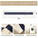 SITUMEIZI Blue Macrame Boho Table Runner with Tassels Woven Rustic Farmhouse Table Runner for Kitchen Dining 71 Inches