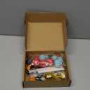 Racing Cake Toppers with Black Red Blue Balls Trophy Stars for Racing Birthday Decorations