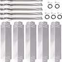 Grill Replacement Parts for Nexgrill 5 Burner 720-0888, 720-0888N, Nexgrill 4 Burner 720-0830H, Members Mark 720-0882D, Stainless Steel Heat Plates, Burner Tubes and Grill Igniters Replacement Kit.