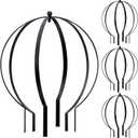 Set of 4 Large Metal Trellis Obelisks Sturdy Round Circle Trellis for Climbing Plant Support Indoor Outdoor Potted Vines, Cucumbers & Flowers, Patio Doorway Garden Decor (25.20" x 21.26")