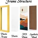 Gold 10x14 Picture Frame Set of 3, High Transparent Frame for 10 By 14 Photo Collage Canvas Poster Size Wall Mount and Tabletop Horizontally Vertically (Gold, 10 x 14 inches)