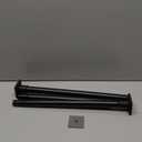 Tension Shower Curtain Rod 31-55 Inches Non-Slip Shower Rod Tension Mounted No Drill Black Shower Curtain Rods Spring Tension Rod Adjustable Tension Curtain Rod for Windows Bathroom 