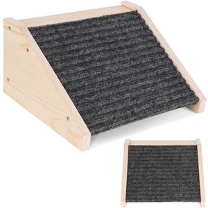 2 Pack Dog Ramp for Stairs, Dog Stair Ramp, Pet Ramp for Stairs for Small Dog Stairs Ramp for Injured Dogs with Anti Slip Strip 11.81 x 9.84 x 5.91 in
