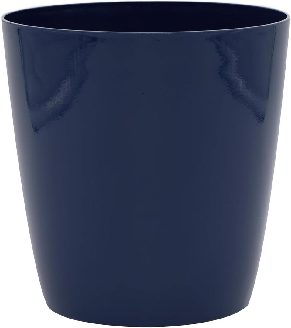 The HC Companies Aria Round Self-Watering Pot - Lightweight Plastic Planter for Herbs & More - Durable Plant Pots for Indoor Plants & Outdoor Plants (12" Sapphire Blue, Pack of 1)