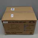 Tech Drive Modern Nickel Bathroom Exhaust Fan with Light - 130 CFM, 1000lm Dimmable 5CCT LED Light with Night Light Selectable, 6-Inch Duct Quiet Ventilation, Decorative Nickel Trim, Easy to Install