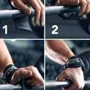 Fitgriff® Elite Straps - Lifting Wrist Straps (Rubber Grips) for Weightlifting, Gym, Workout, Deadlift - Anti-Slip Revolution for Men and Women