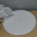Round Lampshade Diffuser, 18.5" Diameter with 3/8" Center Hole Diffuser Lamp Shade for Drum Style Lampshades Pendants Softening Light, Frosted White Acrylic, Fits 19" Openings
