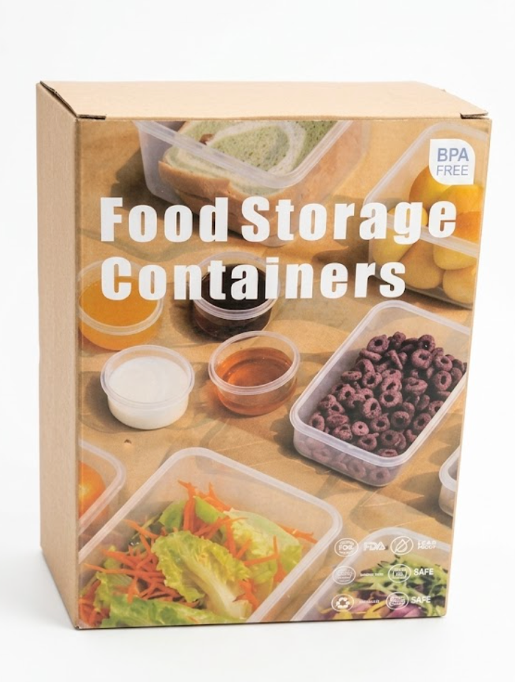 Food Storage Container 27 Pack, Reusable BPA-Free Plastic Food Containers for Kitchen Organization, Leak Proof Freezer/Microwave Safe Meal Prep Lunch Boxes