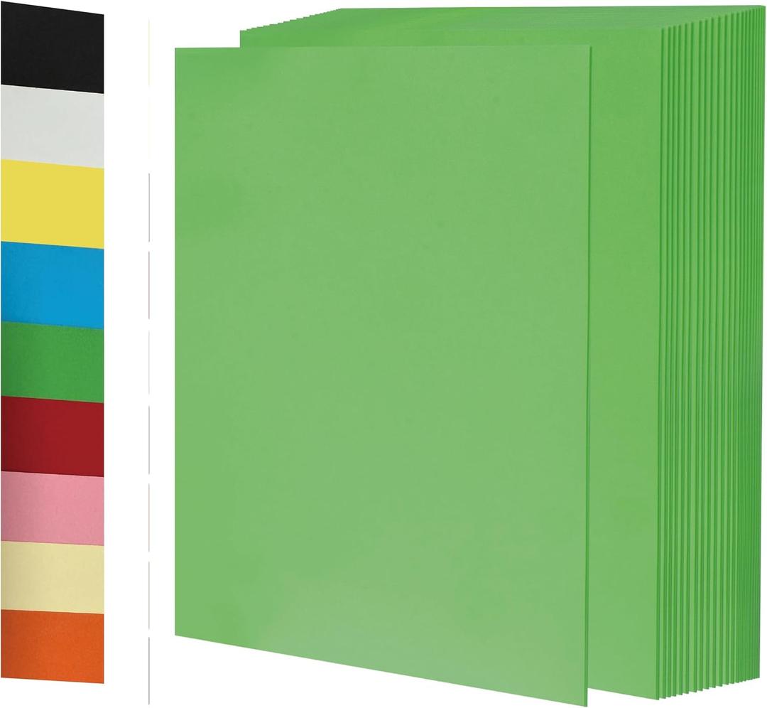 50Sheets 65lb / 180GSM Green Cardstock Paper  Premium Heavy-Weight Paper for Crafts, DIY Projects, Scrapbooking, Handmade Cards, Printing, and More  Vibrant Colors, Printer-Friendly