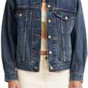 Levi's womens 90's Trucker Jacket (Blue, XL)