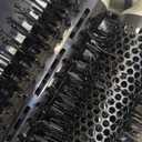 6 in ONE Blow Dryer Brush,Air Curling Iron Round Brush Blow Dryer 800W,Ionic Hair Dryer Brush for Women, Hot Air Brush Hair Styling Tools 100-120V (Champagne Gold)