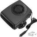 Blytra Portable Car Heater with Fast Heating and Cooling, Electronic Auto Fan Heater 12V 200W, 360° Rotatable Auto Fan for Effective Windshield Defrosting and Defogging in Vehicles, Black