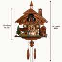 Handmade Wooden Cuckoo Clock, Quartz Wall Clock, Gift for Family