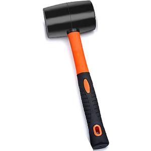 Jadeshay Rubber Mallet for Tile & Floor Installation, 19 oz Non-slip Handle Durable Comfortable Rubber Hammer (YZL-0500) (31.6cm)