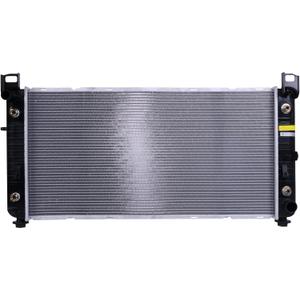 Rayten Aluminum Radiator Compatible with Cadillac Escalade 6.0 V8 2002-2006, 34'' Radiator with EOC for Chevy Silverado 1500 2500 Suburban Tahoe 4.8 5.3 6.0L | 26mm Core Thickness | Replaces CU2370