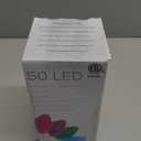 Easter Lights - LED Multi-Color Glass C3 String Lights, 50 LED 13.5 FT, 120V, Connectable Indoor Outdoor Plug-in With White Wire for Party Patio Home Decorations