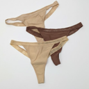 Period Thong Underwear for Women Seamless Period Panties Thong Leakproof Menstrual Underwear 3 Pack​, Size L