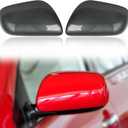 Car Rearview Mirror Cover Cap Housing Protective Cover for Exterior Mirrors Fit for Toyota Corolla 2007-2013Cannot fit LE Model 87915-02910 87945-02910 (Red, Right Passenger Side)
