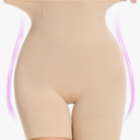 Shapewear Tummy Control Shorts for Women, 5-IN-1 Body Shaper High Waisted Girdle Boyshort Slip Short for Under Dresses Size M, Nude