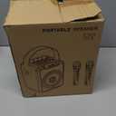 Portable Karaoke Machine with 2 Wireless Microphones for Adults & Kids,Rechargeable Karaoke Mic with 6 Voice Changer,Karaoke Speaker Supports Bluetooth,USB,Live,AUX,TF,MIC