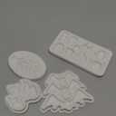 Halloween Bat Chocolate Molds, Ghost Skeleton Eyeball Witch Hat Silicone Molds, Specter Dead Tree Fondant Molds for Baking Cake Decoration Cupcake Topper Candy Plaster Clay Resin Set of 4 (LC130)