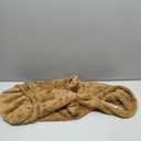 Fuzzy Dog Hoodie Dog Sweaters for Large Dogs Soft Double-Sided Plush Fleece Pet Sweater Pet Clothes Coats Hoodie Sherpa Hooded Sweatshirt(Coffee-L)