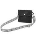 BBORGDC Black Leather Crossbody Bag, Black Travel Purse for Women, Dual-Layer Design, Phone Purse with Crossbody Strap, Daily Commute, Gift for Girls