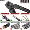 MAXPOWER Cable Cutters, 17-Inch Heavy Duty Cable Cutter for Cutting Aluminum, Copper, and Communications Cable Up to 150mm