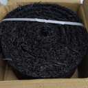 140" x 5.5" Rubber Mulch Roll for Landscaping-Permanent Garden Mulch Barrier-Recycled Rubber Mulch Mat Roll for Plants, Vegetables, and Flowers (Black)