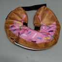 BENCMATE Inflatable Dog Cone Collar Alternative, Soft Dog Cone for Small Medium Large Dogs and Cats, Neck Recovery ECollar Donut Collar After Surgery (Medium, Donut-Strawberry)