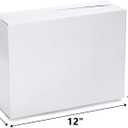 Peohud 30 Pack Shipping Boxes, 12 x 9 x 4 Inches White Cardboard Corrugated Boxes, Mailing Boxes for Small Business Packing Moving and Storage