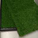 LOOBANI Dog Grass Pad with Tray - Dog Litter Box - Indoor Potty for Apartment and Patio Training - with 2 Packs Grass Pee Pads for Replacement, 2030 Inch