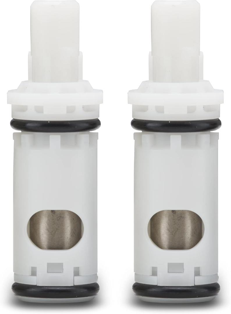 1224 Moen Replacement Faucet Cartridge  Aftermarket Replacement Compatible with 2 Handle Faucets & Moen Tub Shower | Durable Brass 1224b and Plastic - 2 PACK