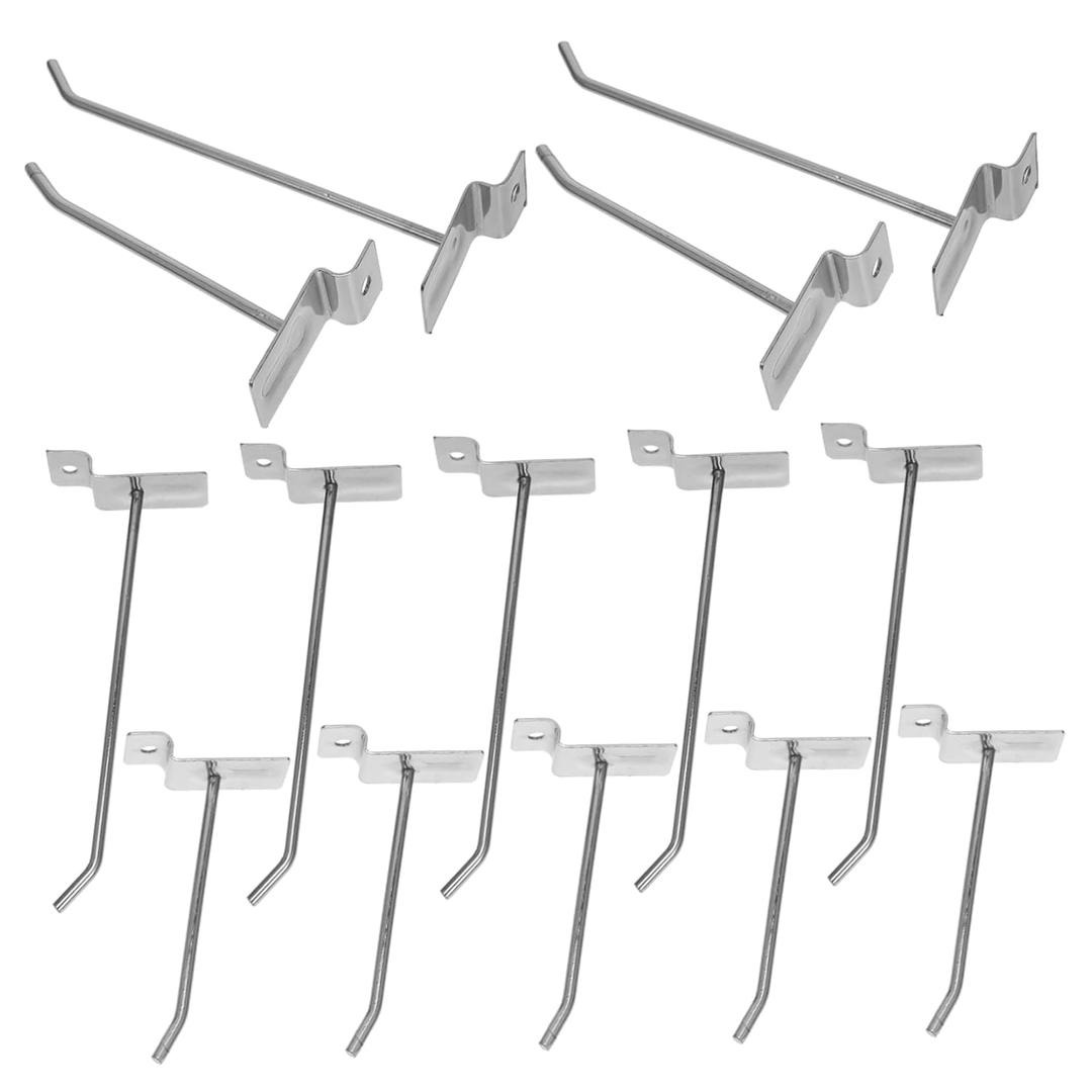 PartyKindom Garage Hooks 50pcs Grid Wall Hooks Phone Accessory Organizer Iron Quick Install Space-Saving