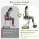 Ergonomic Wooden Footrest for Under Desk, Foot Rest with Anti-Slip Surface, Comfortable Desk Foot Stool for Office Home Gaming, Improve Posture & Promote Blood Circulation
