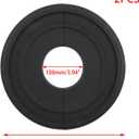 2PCS OD 12.2" Black Multiple Lines Split Ceiling Medallion Ceiling Light Fixture for Light Fixtures & Ceiling Fans
