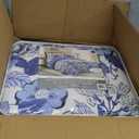 Lush Decor Sydney Reversible Cotton Quilt Set, 3 Piece Set, King, Navy & White - Cotton Bedding Set - Navy Floral Quilt - Cottage Decor - Bedding King Size