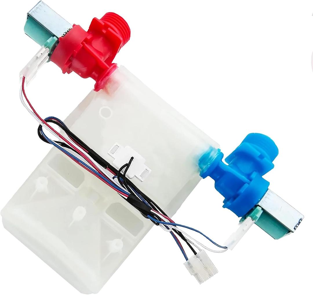 MVWC565FW1 WTW5000DW3 MVWC565FW2 Washer Water Inlet Valve Fit for whirl-pool ken-more may-tag WTW4955HW3 WTW4855HW3 MVWC565FW0 NTW4519JW2 WTW4955HW2 WTW4655JW1 WTW4655JW2 WTW4855HW3 WTW5005KW0