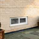 Vinyl Basement Window, Bathroom Sliding Window 36" x 24" White
