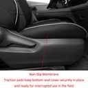 EKR Sienna Seat Covers for 2021 2022 2023 2024 2025 2026 Toyota Sienna LE, XLE,8 Seats,2nd Row 4/2/4 Split,Waterproof Seat Covers Full Set for Trucks - Three Row,Leather (Black/Gray)