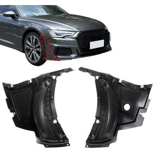 1 Pair Front Section Fender Liners Compatible with Audi A6 Quattro S6 2012-2015 Replace# 4G0853888C 4G0853887C AU1243100 AU1242100 LH & RH Front Section Wheel Fender Flare